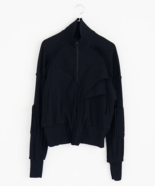 BALMUNG  バルムング.22AW03 レイヤーリブフライスジャージ[ブラック]