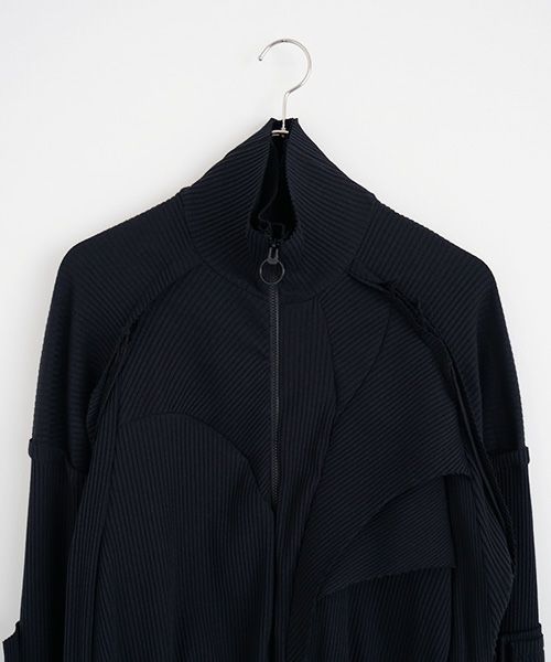 BALMUNG  バルムング.22AW03 レイヤーリブフライスジャージ[ブラック]
