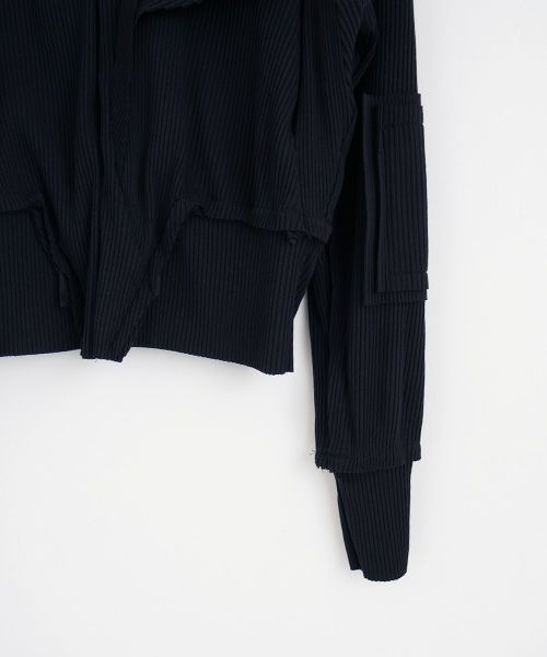 BALMUNG  バルムング.22AW03 レイヤーリブフライスジャージ[ブラック]