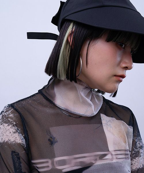BALMUNG  バルムング.22AW25 グラフィックメッシュトップ[ブラック]