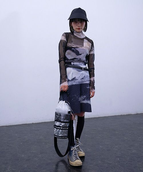 BALMUNG  バルムング.22AW25 グラフィックメッシュトップ[ブラック]