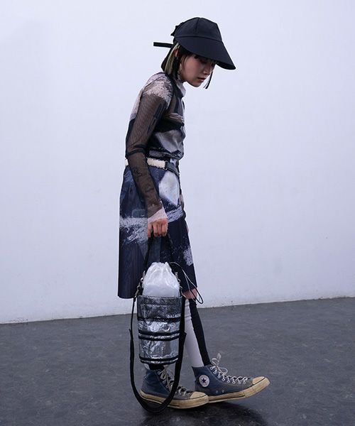 BALMUNG  バルムング.22AW25 グラフィックメッシュトップ[ブラック]