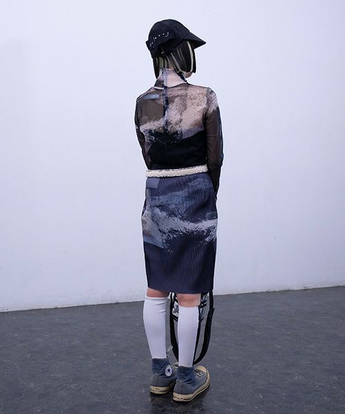 BALMUNG  バルムング.22AW25 グラフィックメッシュトップ[ブラック]