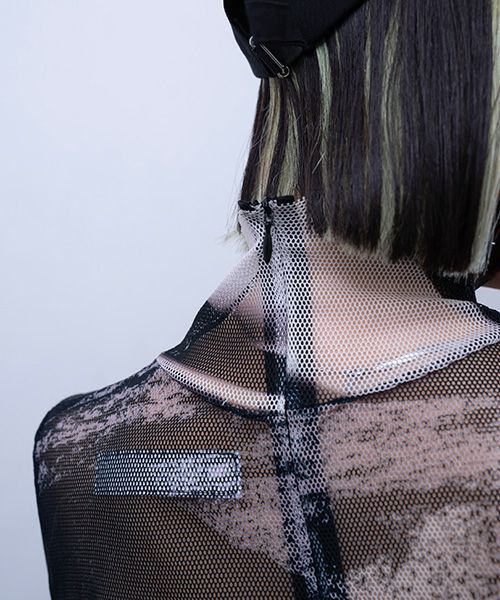 BALMUNG  バルムング.22AW25 グラフィックメッシュトップ[ブラック]