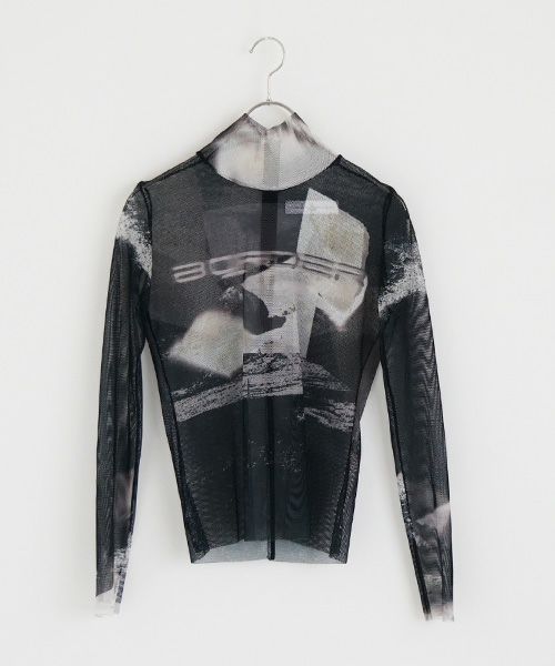 BALMUNG  バルムング.22AW25 グラフィックメッシュトップ[ブラック]