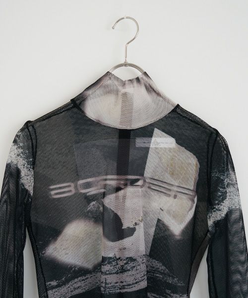 BALMUNG  バルムング.22AW25 グラフィックメッシュトップ[ブラック]