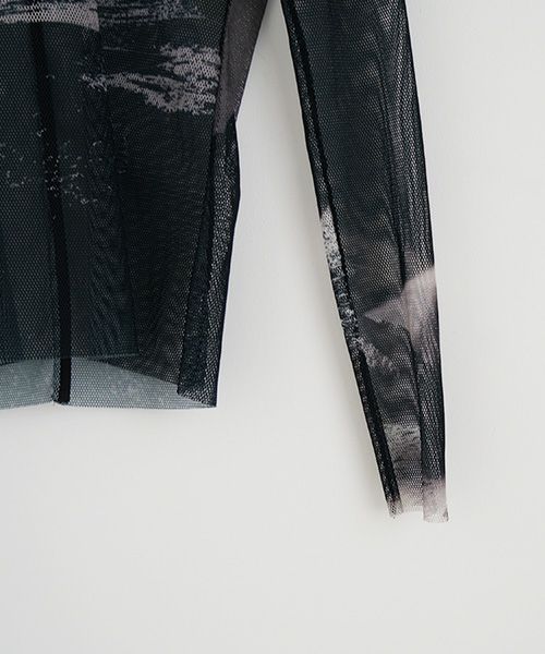 BALMUNG  バルムング.22AW25 グラフィックメッシュトップ[ブラック]