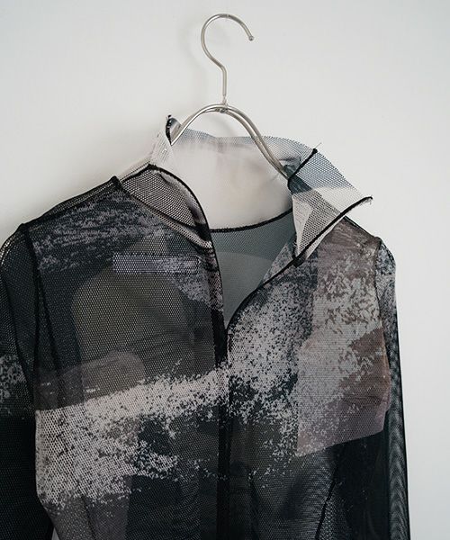 BALMUNG  バルムング.22AW25 グラフィックメッシュトップ[ブラック]