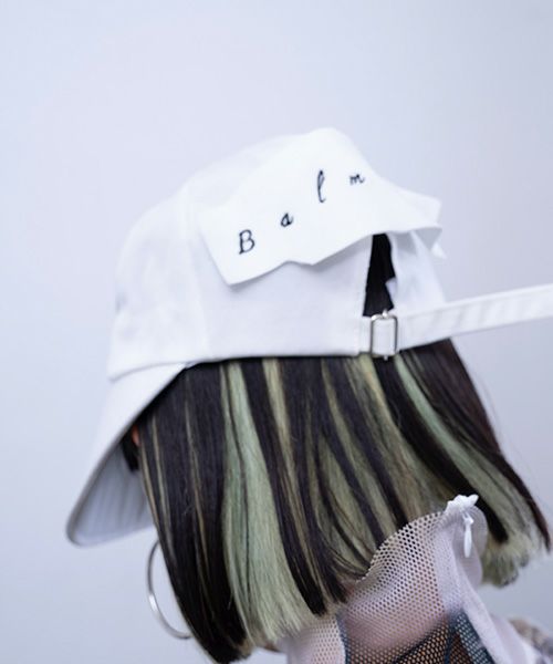 BALMUNG  バルムング.22AW33 バックキャップ[ホワイト]