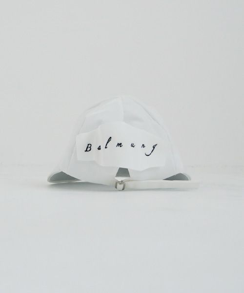 BALMUNG  バルムング.22AW33 バックキャップ[ホワイト]