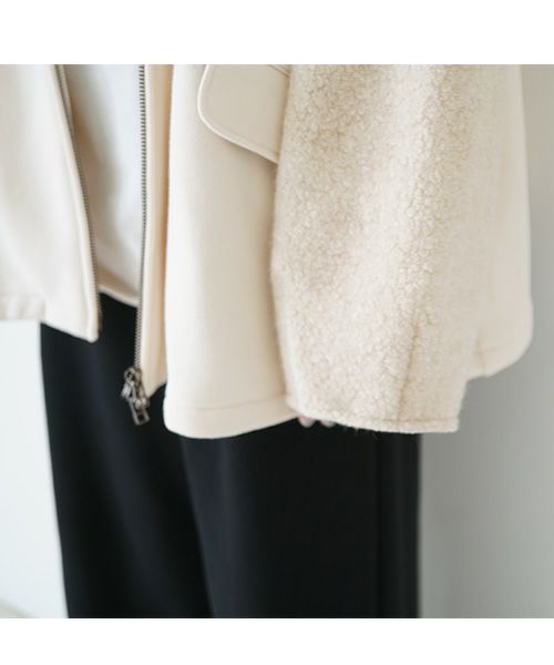 Mochi / home&miles.モチ / ホーム＆マイルズ.sweat blouson [light beige]