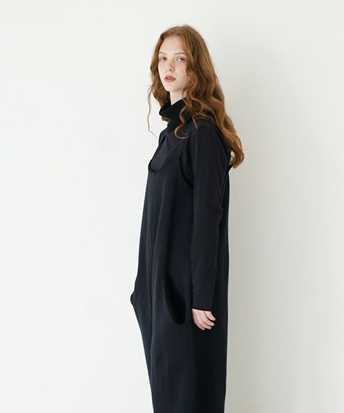 Mochi / home&miles.モチ / ホーム＆マイルズ.sweat salopette [black]