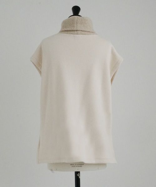 Mochi / home&miles.モチ / ホーム＆マイルズ.turtle neck vest [light beige]