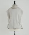 Mochi / home&miles.モチ / ホーム＆マイルズ.turtle neck vest [greige]