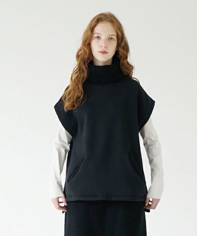 Mochi / home&miles.モチ / ホーム＆マイルズ.turtle neck vest [black]