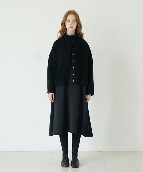 Mochi / home&miles.モチ / ホーム＆マイルズ.boa cardigan [boa black]