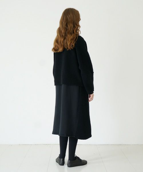 Mochi / home&miles.モチ / ホーム＆マイルズ.boa cardigan [boa black]