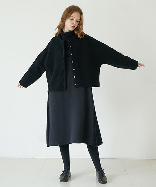 Mochi / home&miles.モチ / ホーム＆マイルズ.boa cardigan [boa black]