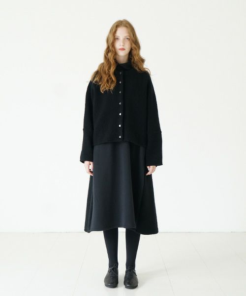 Mochi / home&miles.モチ / ホーム＆マイルズ.boa cardigan [boa black]