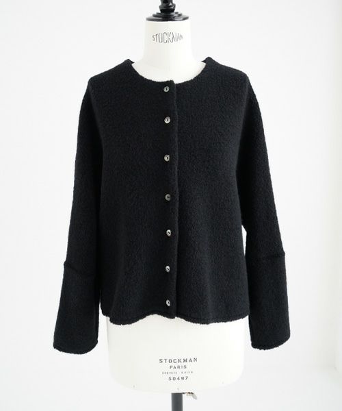 Mochi / home&miles.モチ / ホーム＆マイルズ.boa cardigan [boa black]