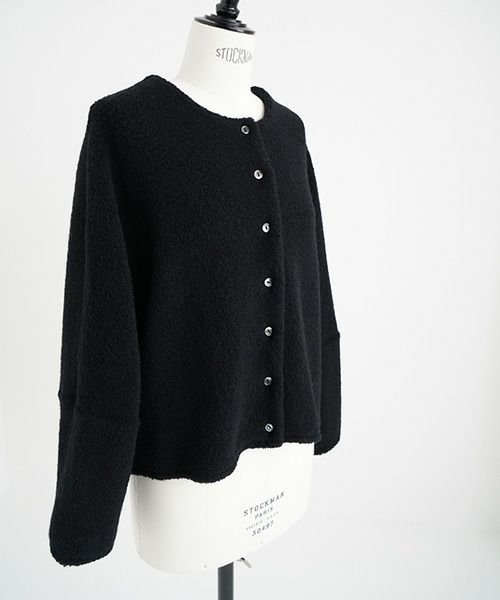 Mochi / home&miles.モチ / ホーム＆マイルズ.boa cardigan [boa black]