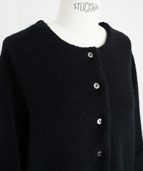 Mochi / home&miles.モチ / ホーム＆マイルズ.boa cardigan [boa black]