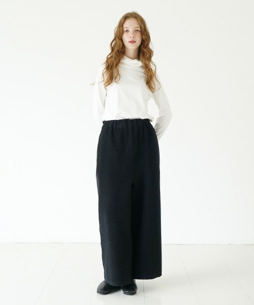 Mochi / home&miles.モチ / ホーム＆マイルズ.wide boa pants [boa black/・1]