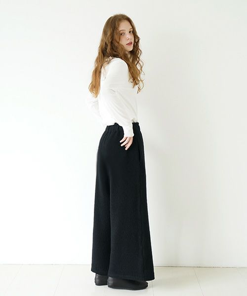 Mochi / home&miles.モチ / ホーム＆マイルズ.wide boa pants [boa black/・1]