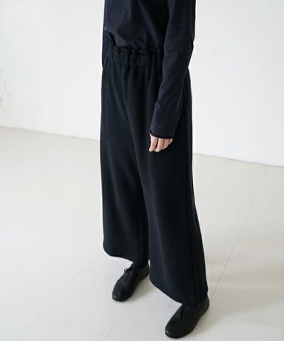 Mochi モチ flare wide pants [black]