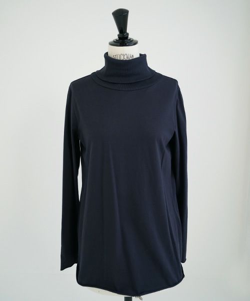Mochi / home&miles.モチ / ホーム＆マイルズ.turtle-neck cut & saw [navy]