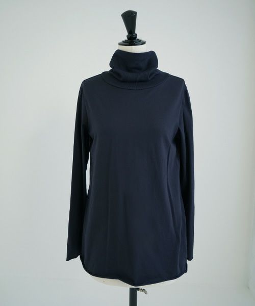 Mochi / home&miles.モチ / ホーム＆マイルズ.turtle-neck cut & saw [navy]