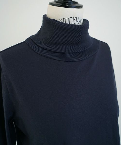 Mochi / home&miles.モチ / ホーム＆マイルズ.turtle-neck cut & saw [navy]