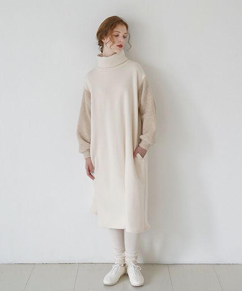 Mochi / home&miles.モチ / ホーム＆マイルズ.sweat one piece [light beige]