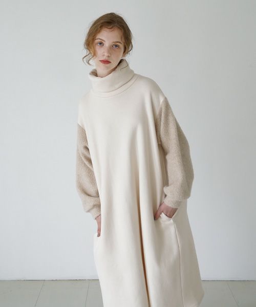 Mochi / home&miles.モチ / ホーム＆マイルズ.sweat one piece [light beige]