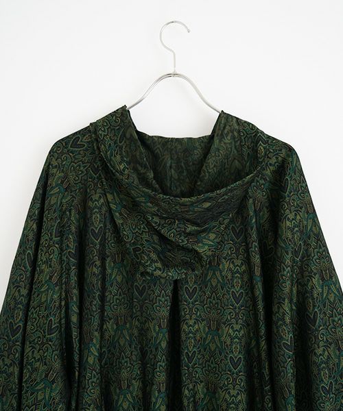 YANTOR.ヤントル.Persian Hand-Jacquard Hoodie Blouson[Y225BL03/GREEN]