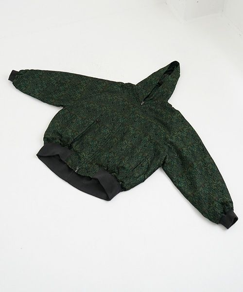 YANTOR.ヤントル.Persian Hand-Jacquard Hoodie Blouson[Y225BL03/GREEN]