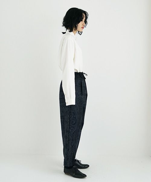 YANTOR.ヤントル.Tibetan Paisley Himo Pants[Y225PT09/BLUE]