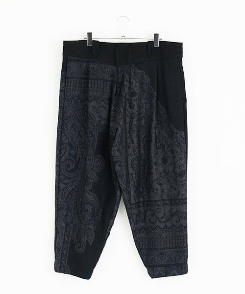 YANTOR.ヤントル.Tibetan Paisley Himo Pants[Y225PT09/BLUE]