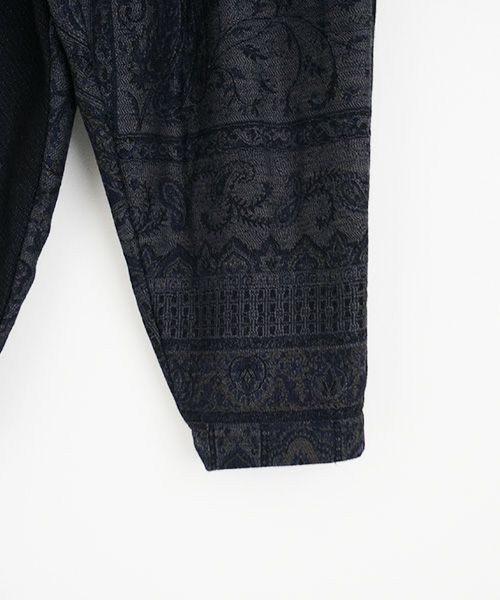 YANTOR.ヤントル.Tibetan Paisley Himo Pants[Y225PT09/BLUE]