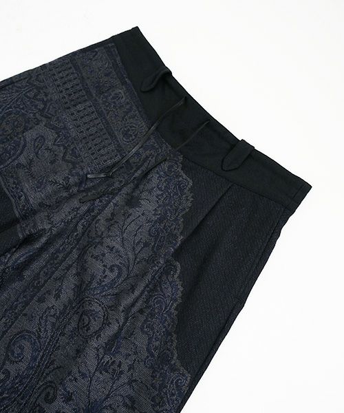 YANTOR.ヤントル.Tibetan Paisley Himo Pants[Y225PT09/BLUE]