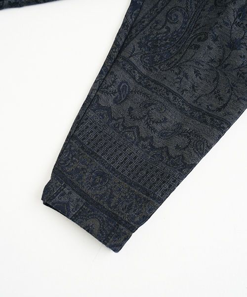 YANTOR.ヤントル.Tibetan Paisley Himo Pants[Y225PT09/BLUE]