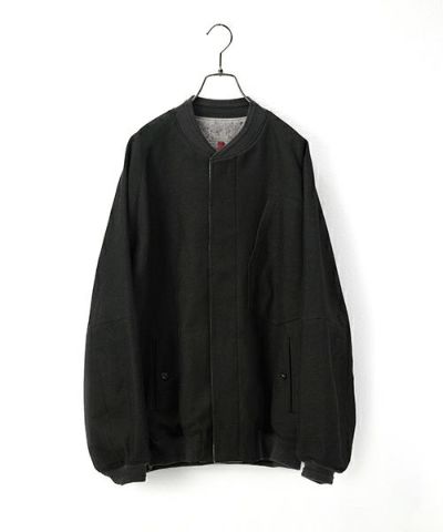  YANTOR / ヤントルReversible Linen Wool Blouson[Y255BL01/KHAKI BLACK]