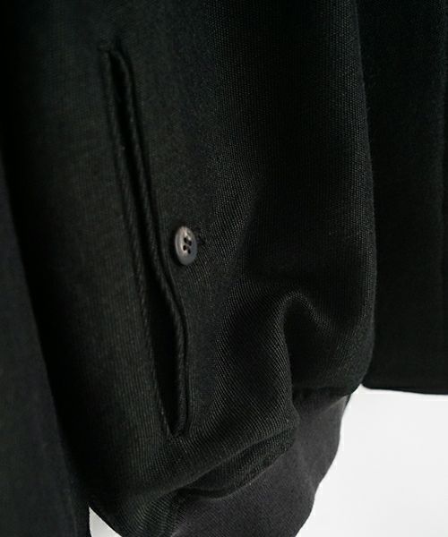 YANTOR.ヤントル.Stone Nep 2tuck Wide Pants[Y225PT04/CHARCOAL]