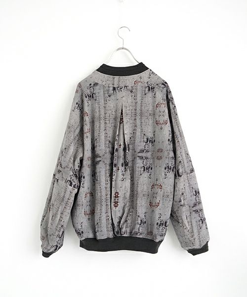  YANTOR / ヤントルReversible Linen Wool Blouson[Y255BL01/KHAKI BLACK]