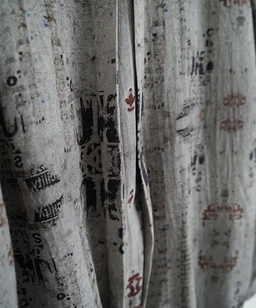  YANTOR / ヤントルReversible Linen Wool Blouson[Y255BL01/KHAKI BLACK]