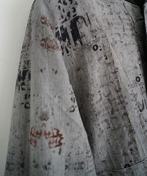  YANTOR / ヤントルReversible Linen Wool Blouson[Y255BL01/KHAKI BLACK]