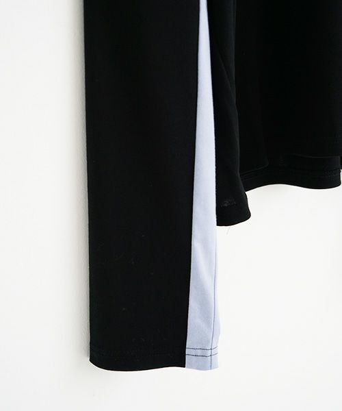 chloma.クロマ.“QUANTUM FOAM” ロングT[22ALT4/BLACK×LIGHT BLUE]