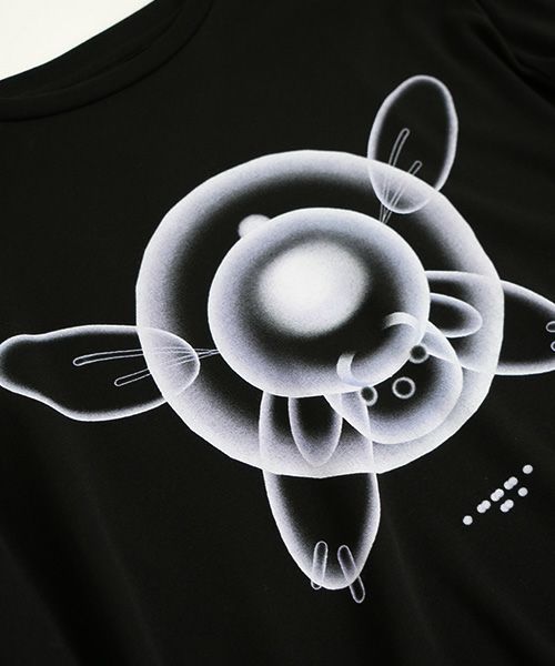 chloma.クロマ.“QUANTUM FOAM” ロングT[22ALT4/BLACK×LIGHT BLUE]