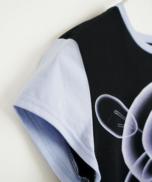 chloma.クロマ.“QUANTUM FOAM” ミニT[22AHT1/BLACK×LIGHT BLUE]