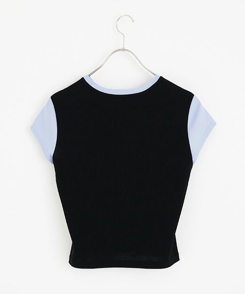 chloma.クロマ.“QUANTUM FOAM” ミニT[22AHT1/BLACK×LIGHT BLUE]